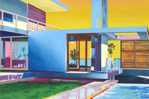 Leif Trenkler, Sunset Delight 162x130cm,oil on wood